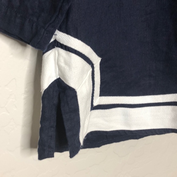 Crown And Ivy 3/4 Sleeve Blouse Top Linen Medium - Picture 5 of 7